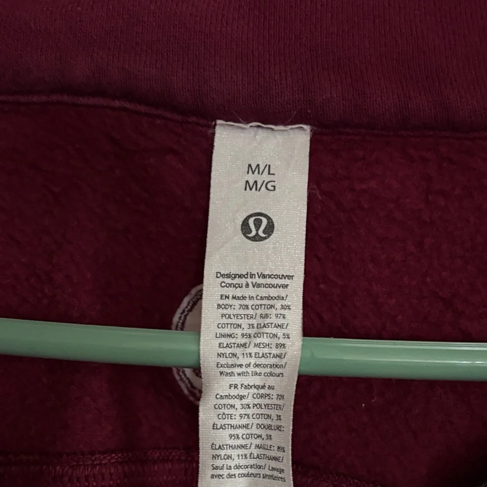 Lululemon Full zip Scuba - Picture 2 of 3